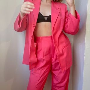 Vintage Two Piece Pink Pantsuit